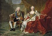 Jean Baptiste van Loo Retrato de Felipe V e Isabel Farnesio Sweden oil painting artist